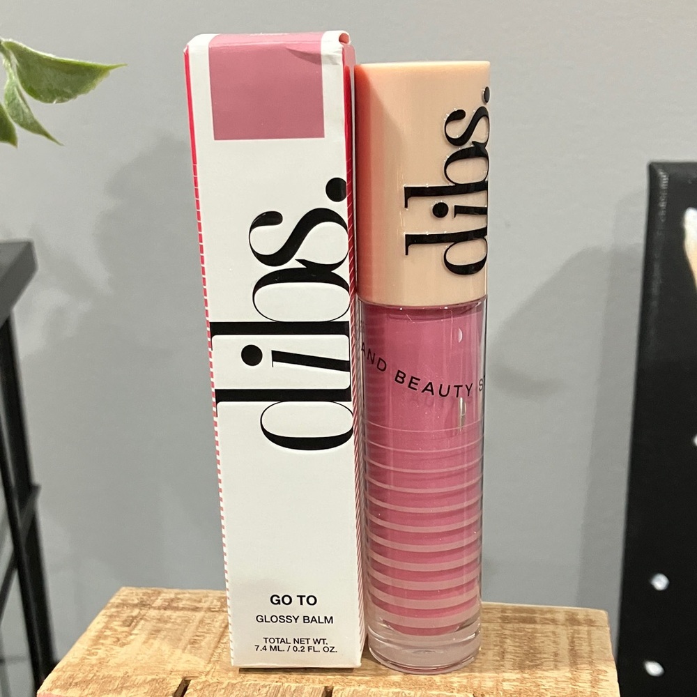 Dibs Beauty Go To Glossy Balm in the shade Rock Candy.